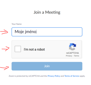 Zadej své jméno
