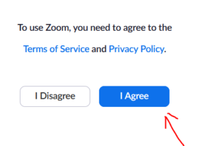 klikni na tlačítko "I Agree"
